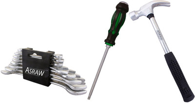 

Asraw Hand Tool Kit(11 Tools), Multicolor