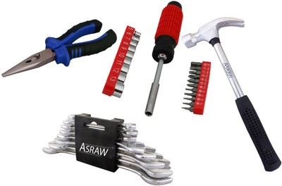 

Asraw Hand Tool Kit(12 Tools), Multicolor
