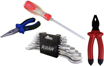 

Asraw Hand Tool Kit(12 Tools), Multicolor