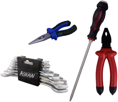 

Asraw Hand Tool Kit(12 Tools), Multicolor