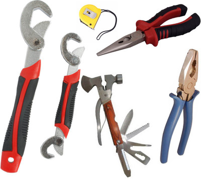 

Asraw Hand Tool Kit(6 Tools), Multicolor