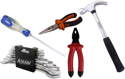 Asraw Hand Tool Kit(13 Tools), Multicolor