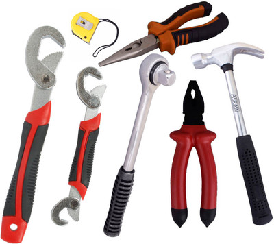 Asraw Hand Tool Kit(7 Tools), Multicolor