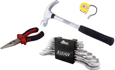 

Asraw Hand Tool Kit(12 Tools), Multicolor
