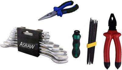 

Asraw Hand Tool Kit(12 Tools), Multicolor