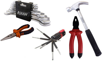 

Asraw Hand Tool Kit(13 Tools), Multicolor