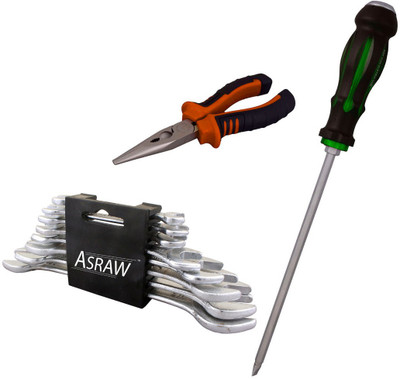 

Asraw Hand Tool Kit(11 Tools), Multicolor