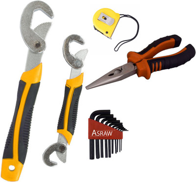 

Asraw Hand Tool Kit(5 Tools), Multicolor