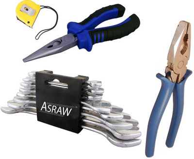 

Asraw Hand Tool Kit(12 Tools), Multicolor