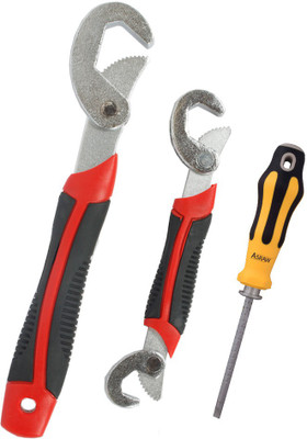 

Asraw Snap N Grip & Adjustable Screwdriver Hand Tool Kit(2 Tools), Multicolor