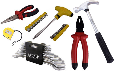 

Asraw Hand Tool Kit(14 Tools), Multicolor