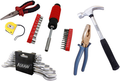 

Asraw Hand Tool Kit(14 Tools), Multicolor