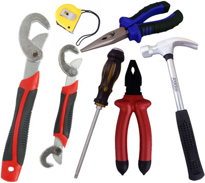 

Asraw Hand Tool Kit(7 Tools), Multicolor