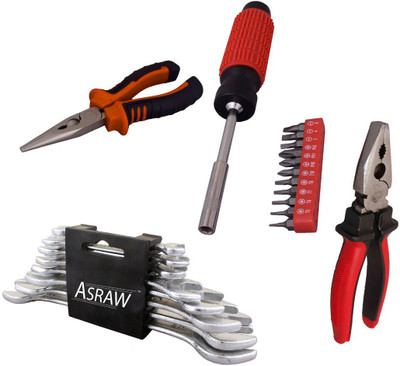 

Asraw Hand Tool Kit(12 Tools), Multicolor