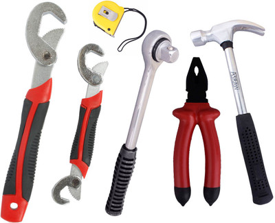 

Asraw Hand Tool Kit(6 Tools), Multicolor