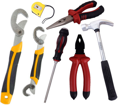 

Asraw Hand Tool Kit(7 Tools), Multicolor