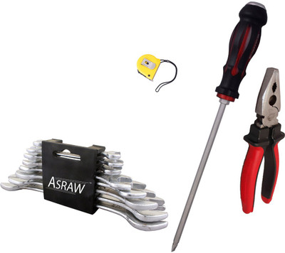

Asraw Hand Tool Kit(12 Tools), Multicolor