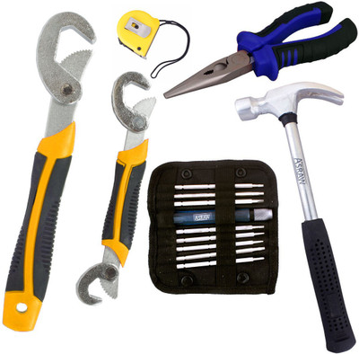 

Asraw Hand Tool Kit(6 Tools), Multicolor