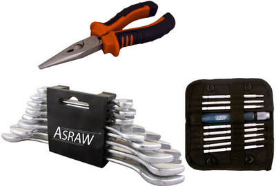 

Asraw Hand Tool Kit(11 Tools), Multicolor