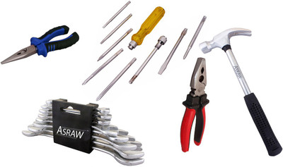 

Asraw Hand Tool Kit(13 Tools), Multicolor