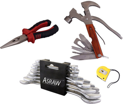

Asraw Hand Tool Kit(12 Tools), Multicolor