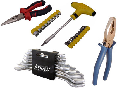 

Asraw Hand Tool Kit(12 Tools), Multicolor