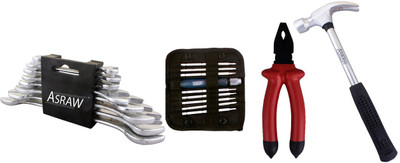 

Asraw Hand Tool Kit(12 Tools), Multicolor
