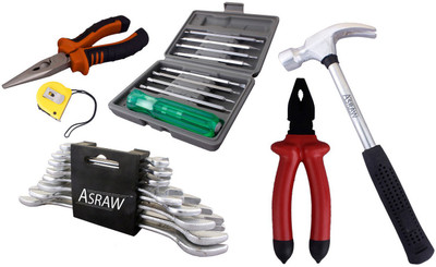 

Asraw Hand Tool Kit(14 Tools), Multicolor