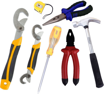 

Asraw Hand Tool Kit(7 Tools), Multicolor