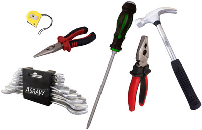 

Asraw Hand Tool Kit(14 Tools), Multicolor