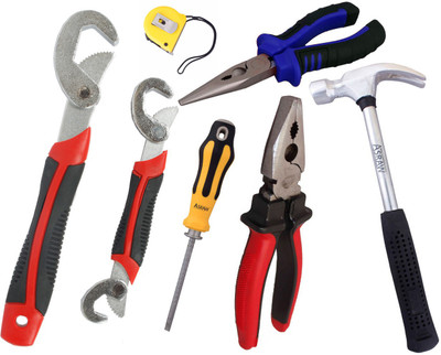 

Asraw Hand Tool Kit(7 Tools), Multicolor
