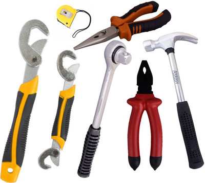 

Asraw Hand Tool Kit(7 Tools), Multicolor
