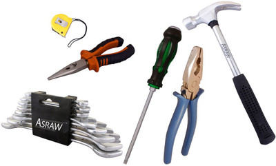 

Asraw Hand Tool Kit(14 Tools), Multicolor
