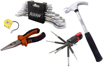 

Asraw Hand Tool Kit(13 Tools), Multicolor