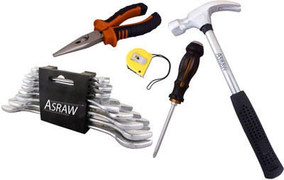 

Asraw Hand Tool Kit(13 Tools), Multicolor