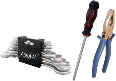 

Asraw Hand Tool Kit(11 Tools), Multicolor