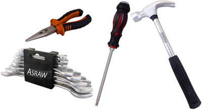 

Asraw Hand Tool Kit(12 Tools), Multicolor
