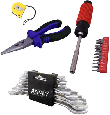 

Asraw Hand Tool Kit(12 Tools), Multicolor