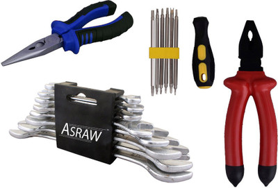 

Asraw Hand Tool Kit(12 Tools), Multicolor