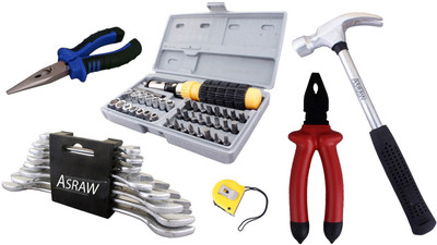 

Asraw Hand Tool Kit(14 Tools), Multicolor