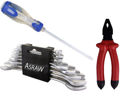 

Asraw Hand Tool Kit(11 Tools), Multicolor