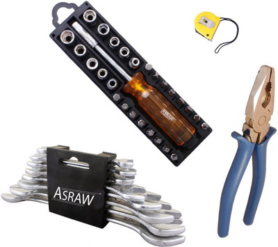 

Asraw Hand Tool Kit(12 Tools), Multicolor