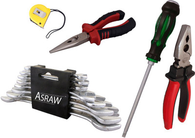 

Asraw Hand Tool Kit(13 Tools), Multicolor
