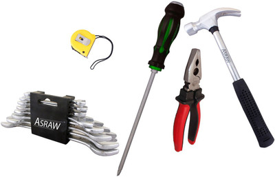 

Asraw Hand Tool Kit(13 Tools), Multicolor