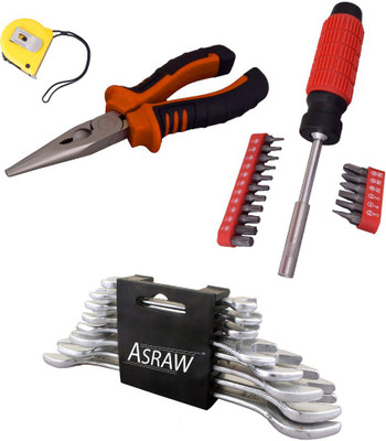 

Asraw Hand Tool Kit(12 Tools), Multicolor