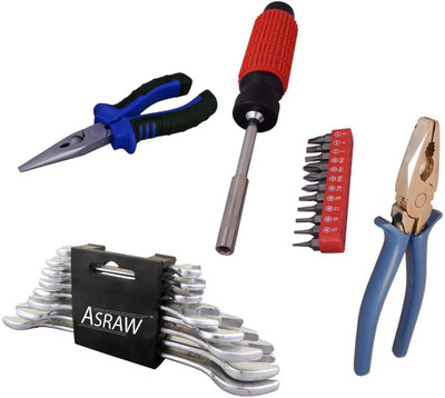 

Asraw Hand Tool Kit(12 Tools), Multicolor