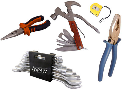 

Asraw Hand Tool Kit(13 Tools), Multicolor