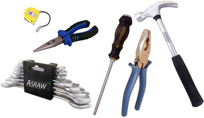 

Asraw Hand Tool Kit(14 Tools), Multicolor
