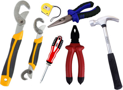 

Asraw Hand Tool Kit(7 Tools), Multicolor