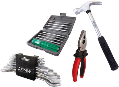 

Asraw Hand Tool Kit(12 Tools), Multicolor